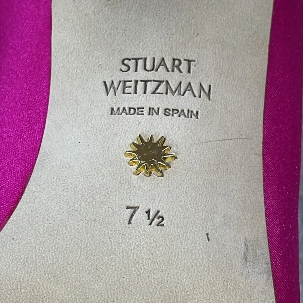 New Stuart Weitzman Ultrastuart Legging 100 Boot Fuchsia Pink OTK Sexy Sz 7.5